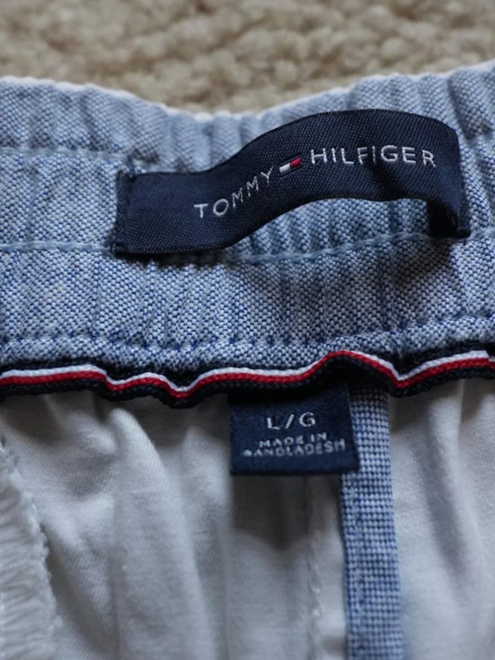 Large White Tommy Hilfiger Shorts